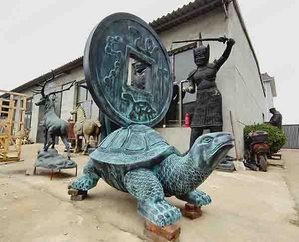 青銅鑄造銅玄武馱錢龍龜?shù)袼? /></a>
						<h3> <a target=